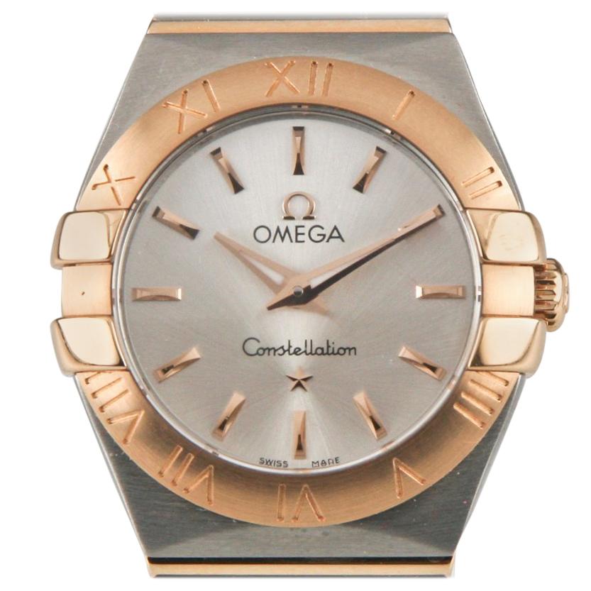 Omega Ladies Constellation 18 Karat Rose Gold and Stainless Steel Quartz Watch