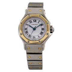 Cartier Santos Octagon Two-Tone Stainless Steel/18k Gold Automatic Ladies Watch