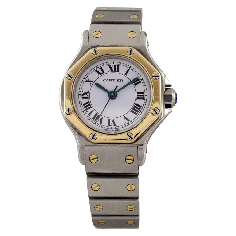 Cartier Santos Octagon TwoTone Stainless Steel/18k Gold Automatic