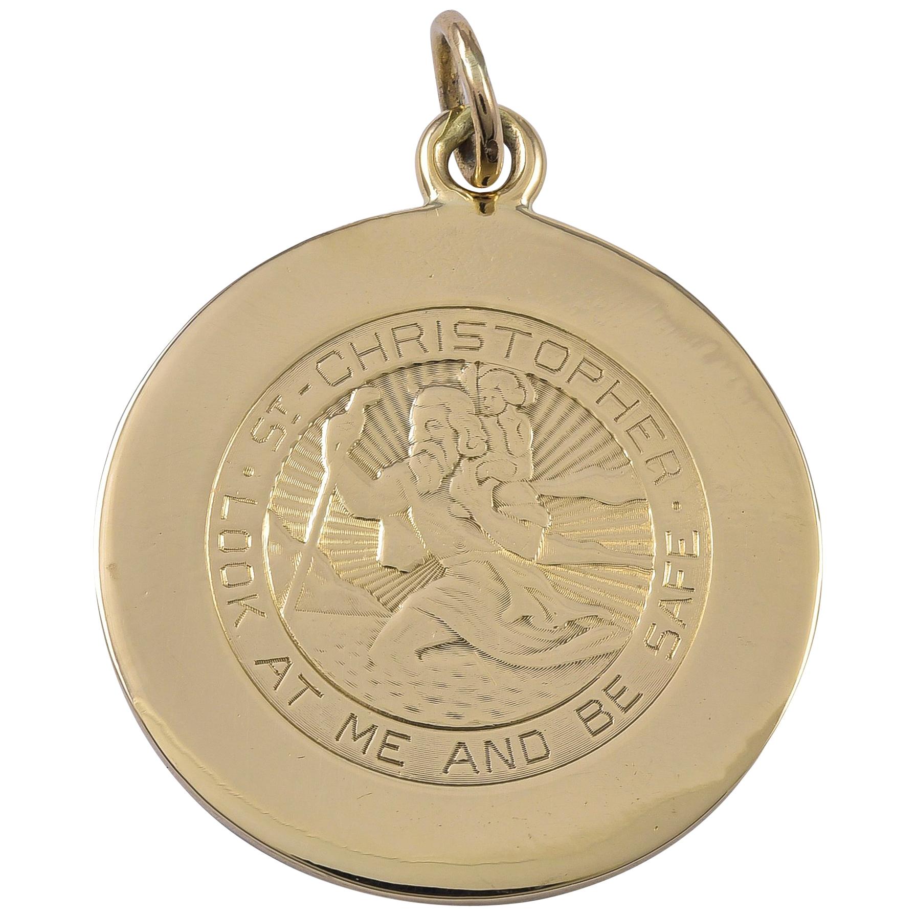 Cartier St. Christopher's Gold Medal