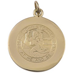 Vintage Cartier St. Christopher's Gold Medal