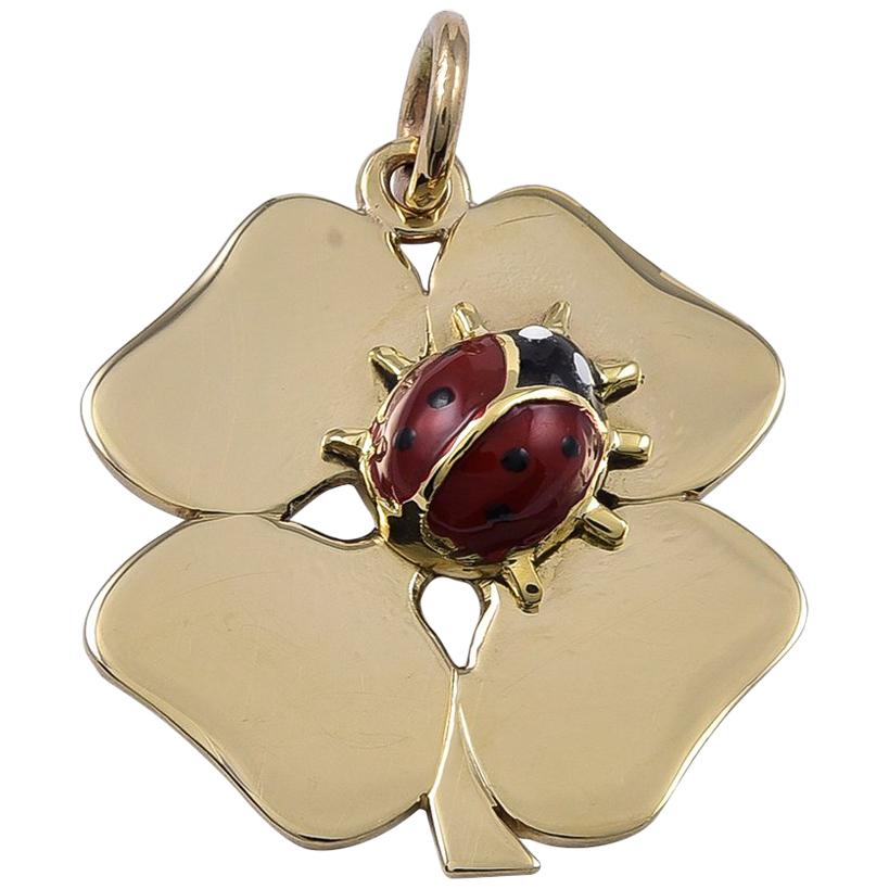 Cartier Gold  Charm with Lady Bug