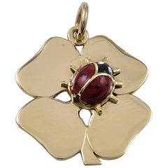 Vintage Cartier Gold  Charm with Lady Bug