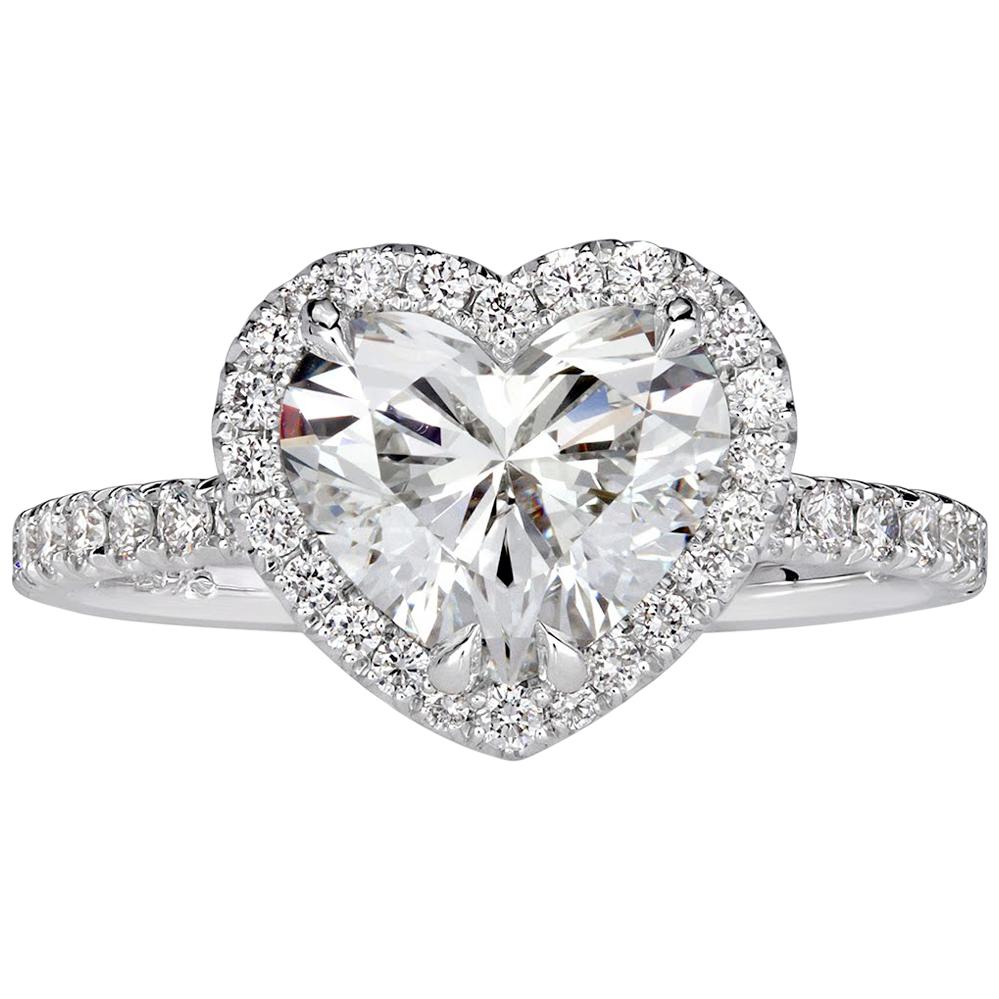 Mark Broumand 2.51 Carat Heart Shaped Diamond Engagement Ring