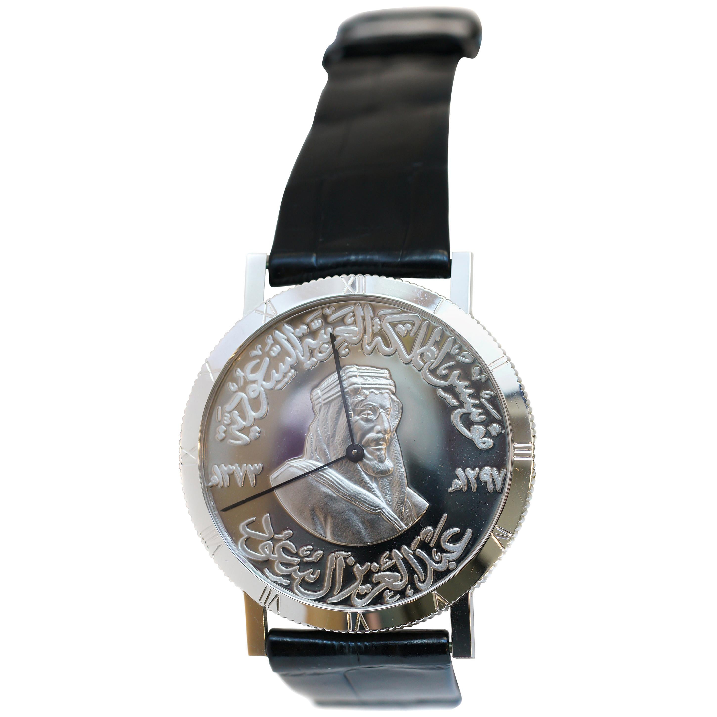 Chopard 18 Karat White Gold Men's Wristwatch