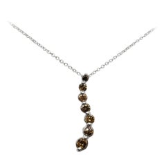 Collana "Journey" con diamante marrone