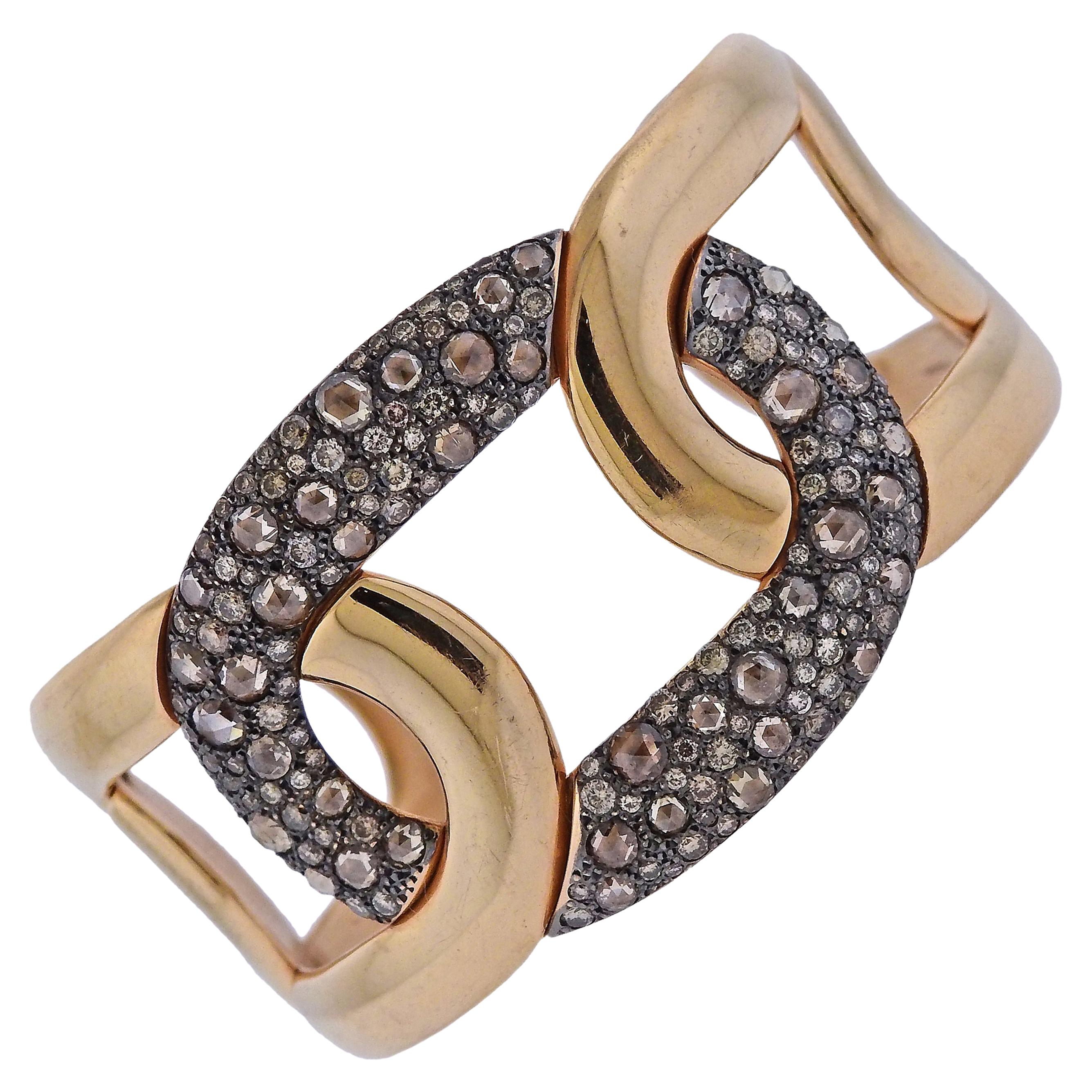 Pomellato Tango Diamond Gold Bracelet For Sale