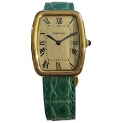 Cartier Tonneau Tortue en or jaune 18 carats ou jaune