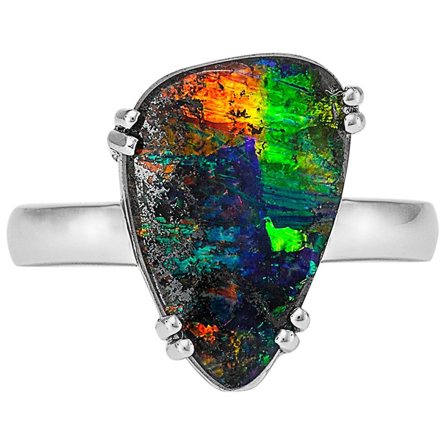 Giulians Contemporary 18k 4.80ct Australian Boulder Opal Ring