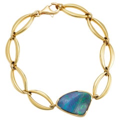 Giulians Contemporary 18k 7.90ct Australian Boulder Opal Bracelet