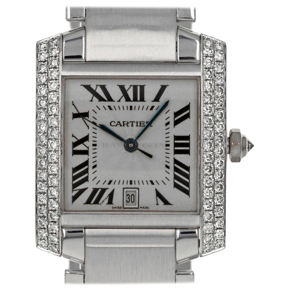 Cartier Tank Francaise in 18kt White Gold Ref 2366