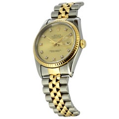 Rolex Datejust ‘1989’ 18 Karat Gold or Steel Automatic, Ref 16233