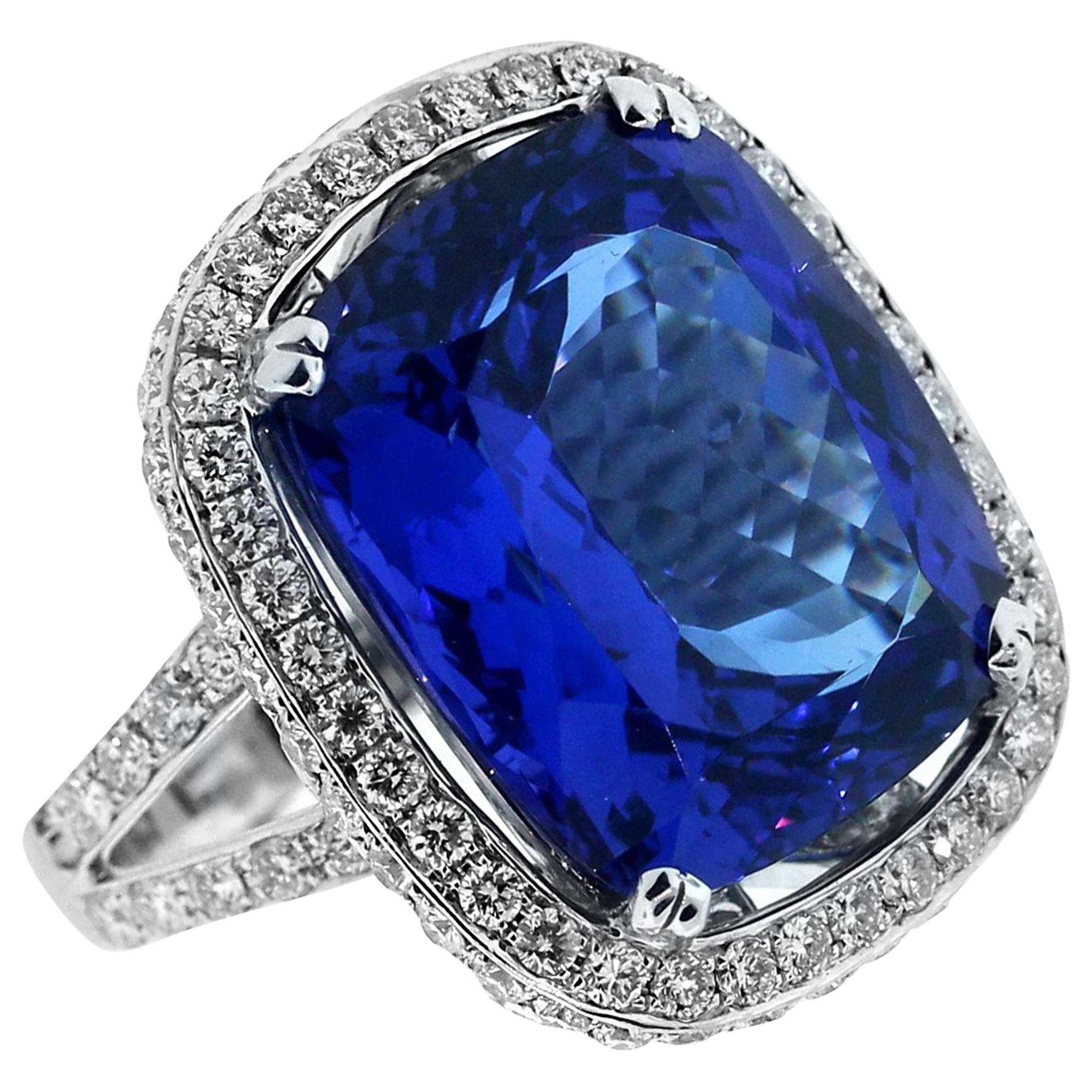 Tanzanite Ring with Diamonds White Gold For Sale at 1stDibs | tanzanite  rings for sale, tanzanite ring sale, white gold tanzanite rings