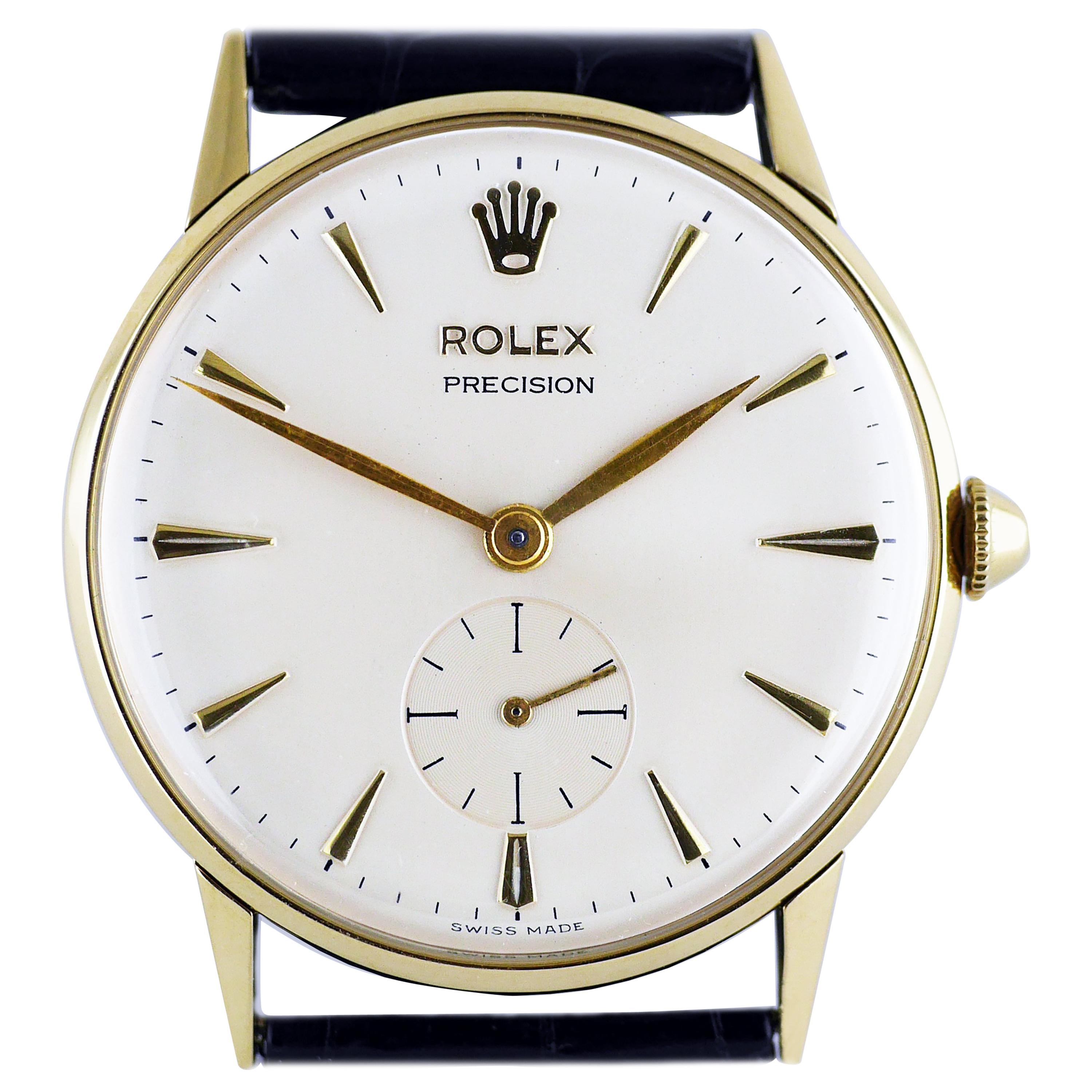 Rolex Precision Gold Wristwatch, circa 1959