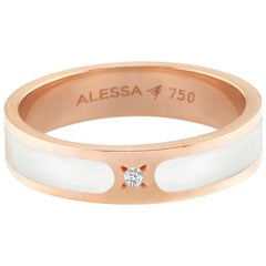 Alessa Hand Painted Ring 18 Karat Rose Gold Spectrum Collection