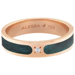 Alessa Hand Painted Ring 18 Karat Rose Gold Spectrum Collection