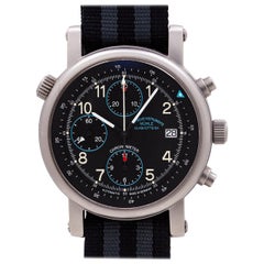 Mühle Glashütte Edelstahl Cockpit-Timer Chronograph M1-31-93 mit Box