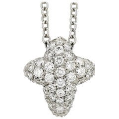 Pasquale Bruni Pave Diamond Cross Necklace