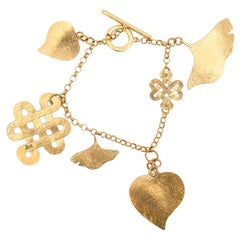 H. Stern DVF 18 Karat Gold Charm Bracelet