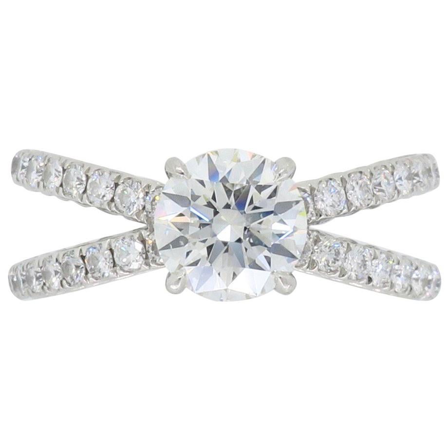 David Yurman Crossover Diamond Engagement Ring