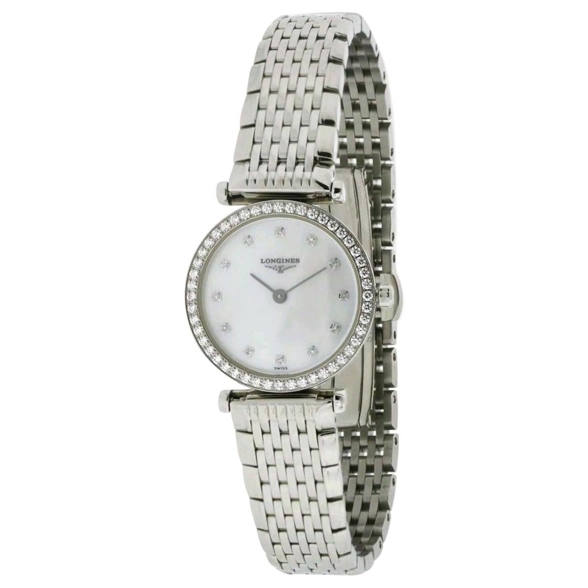 New Ladies Longines La Grande Classique Steel Mother of Pearl Watch Quartz For Sale