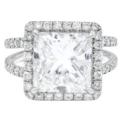 GIA Certified 5.09 Carat E-VS2 Engagement Ring