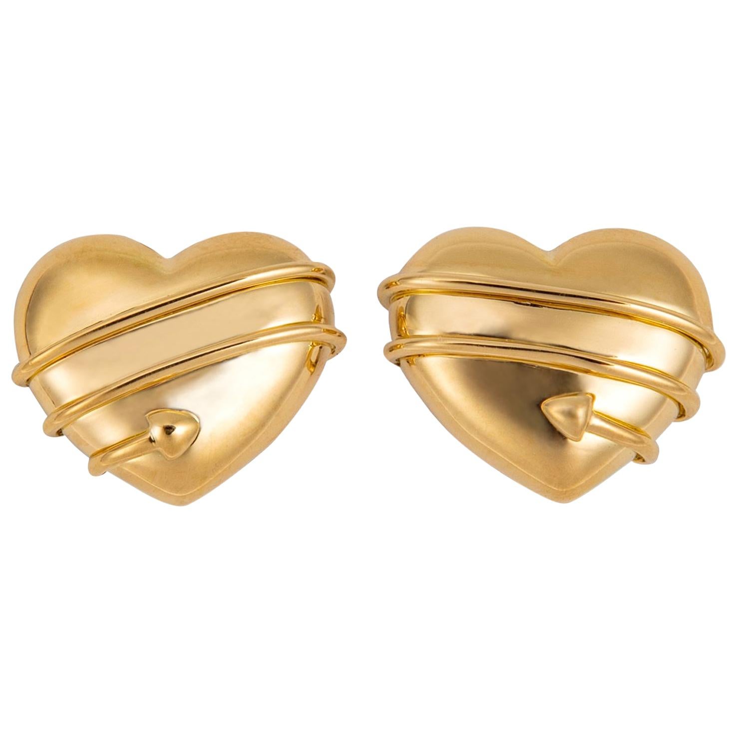 Tiffany & Co. Cupid's Arrow Heart Earrings