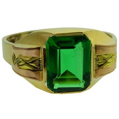 Vintage Art Deco Solid Gold Gent's Ring, circa 1940s