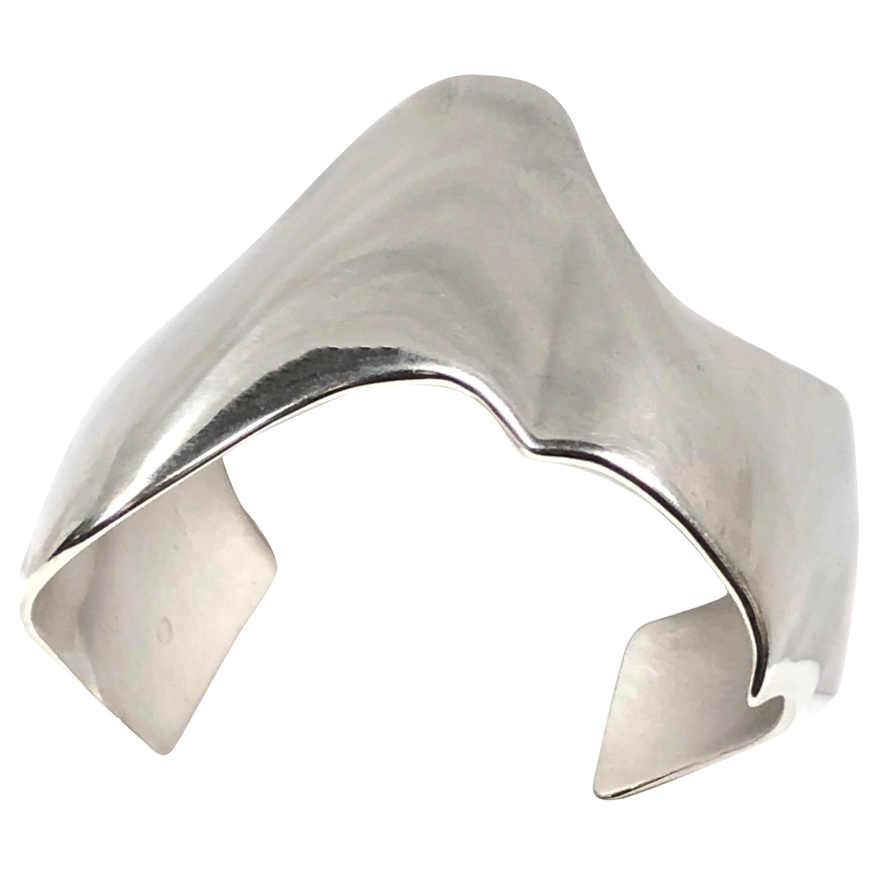 Tiffany & Co. Frank Gehry Sterling Eccentric Cuff Bracelet