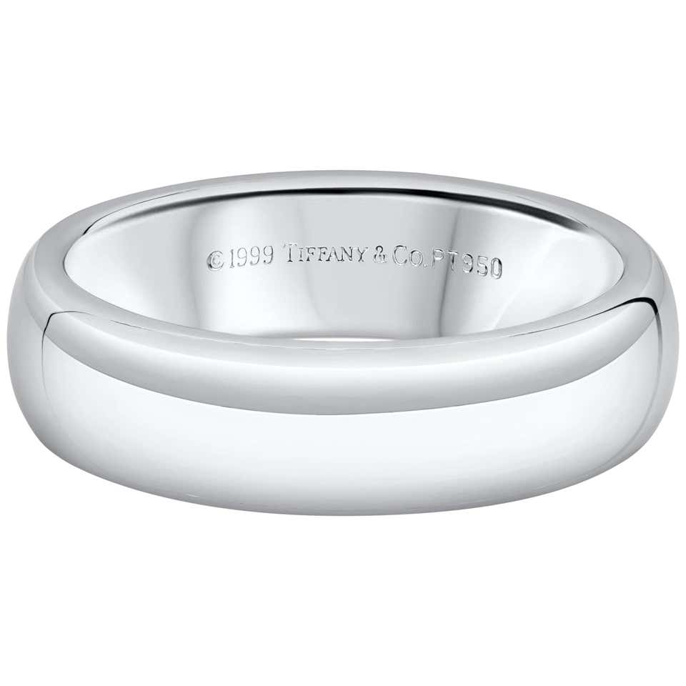 Tiffany and Co. Classic Platinum Men's Wedding Band at 1stDibs ...