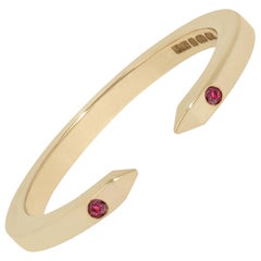 Open Ring in Yellow Gold with Rubies by Allison Bryan