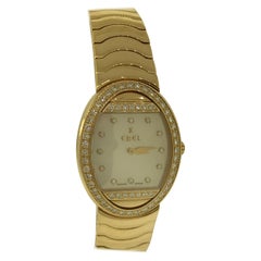 Ebel Satya Yellow God and Diamond Ladies Watch 8057B11 New with Box