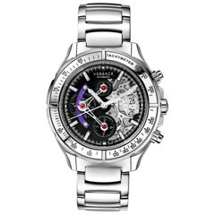 Used New Versace DV One Skeleton  Limited Ceramic Chronograph Watch