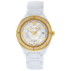 New Versace DV One Ceramic Diamond Automatic Date Watch