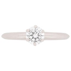 Tiffany & Co. 0.46 Carat Diamond Solitaire Engagement Ring