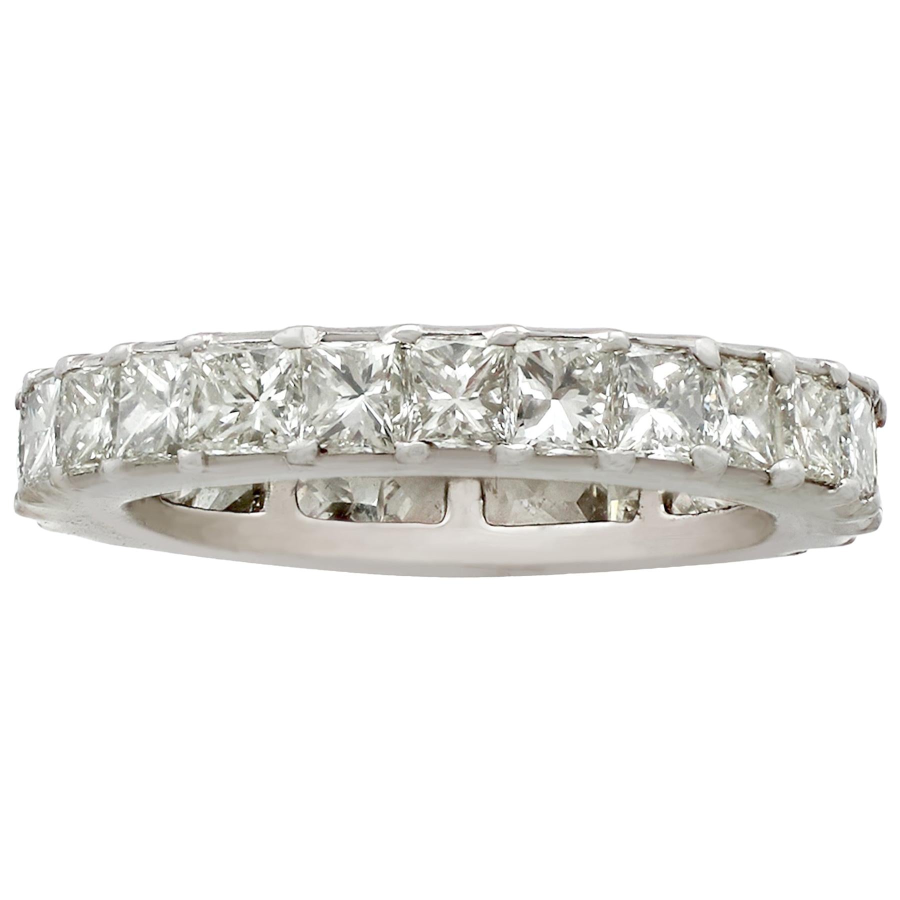 1940s 2.32 Carat Diamond and White Gold Full Eternity Ring