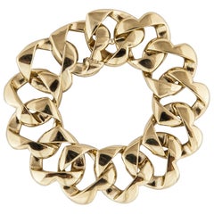 Retro Tiffany & Co. 18 Karat Heart Link Bracelet