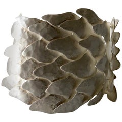 Eduardo Herrera Undulating Matte Silver Scales Bracelet