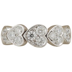 Picchiotti Xpandable 18 Karat White Gold Wedding Heart Diamond Ring