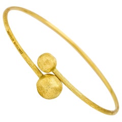 Marco Bicego 18 Karat Yellow Gold Africa Small Bead Hugging Bangle Bracelet