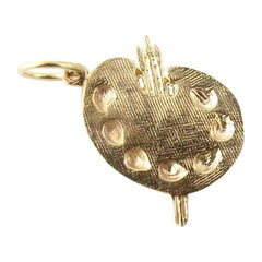 14 Karat Yellow Gold Artist's Palette Charm