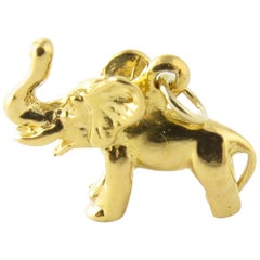 22 Karat Yellow Gold Elephant Charm