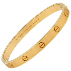 Cartier Copper Yellow Gold Bangle Bracelet at 1stdibs