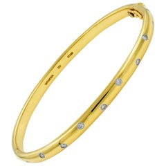 Tiffany & Co. 18 Karat Yellow Gold and Platinum Etoile Bracelet with Diamonds