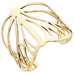 Lilly Hastedt Butterfly Cuff Bracelet in 18 Karat Gold