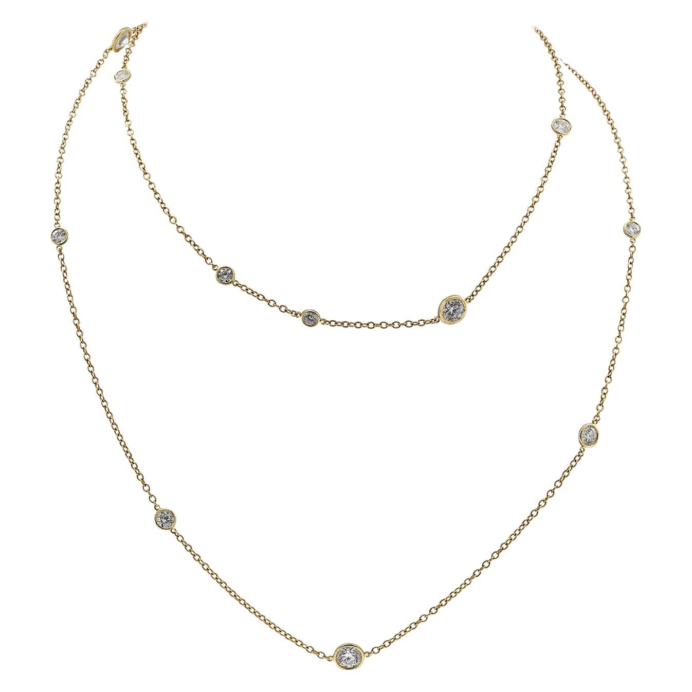 Tiffany & Co. Elsa Peretti Diamonds by the Yard Necklace