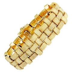 Roberto Coin Appassionata Diamond Yellow and White Gold Bracelet