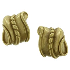 Kieselstein-Cord Gold Clip Earrings