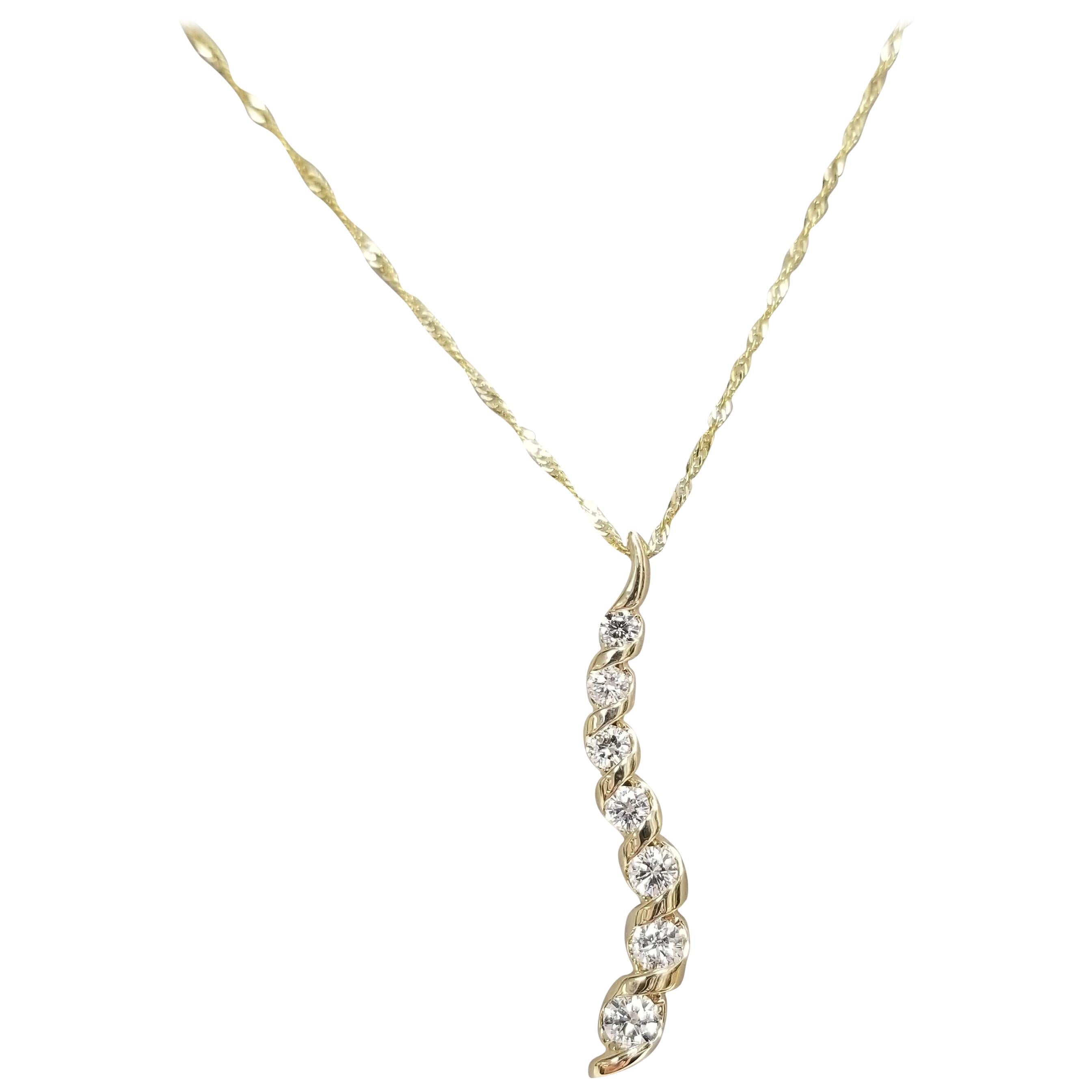 Diamond "Journey" Necklace