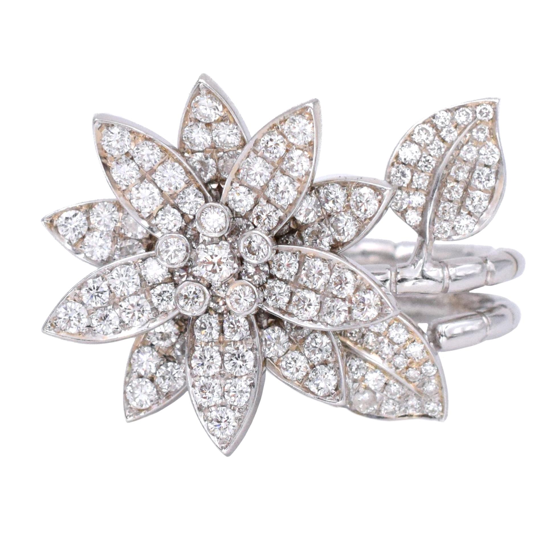 Van Cleef & Arpels "Lotus" Diamond Ring